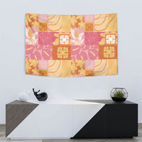 Aloha Hawaii Quilt Floral Patchwork Style Tapestry