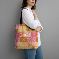 Aloha Hawaii Quilt Floral Patchwork Style Tote Bag