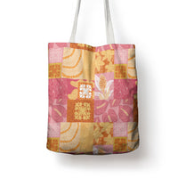 Aloha Hawaii Quilt Floral Patchwork Style Tote Bag
