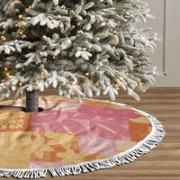 Aloha Hawaii Quilt Floral Patchwork Style Tree Skirt