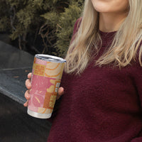 Aloha Hawaii Quilt Floral Patchwork Style Tumbler Cup