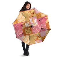 Aloha Hawaii Quilt Floral Patchwork Style Umbrella