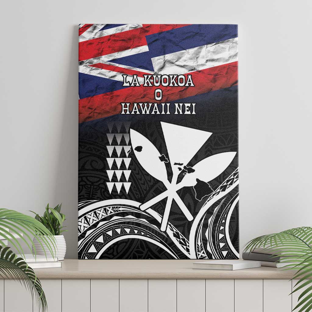 Hawaii Independence Day Canvas Wall Art La Kuokoa - Happy 28th November LT14 - Polynesian Pride