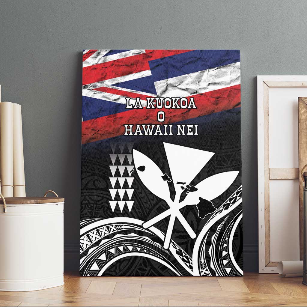 Hawaii Independence Day Canvas Wall Art La Kuokoa - Happy 28th November LT14 - Polynesian Pride