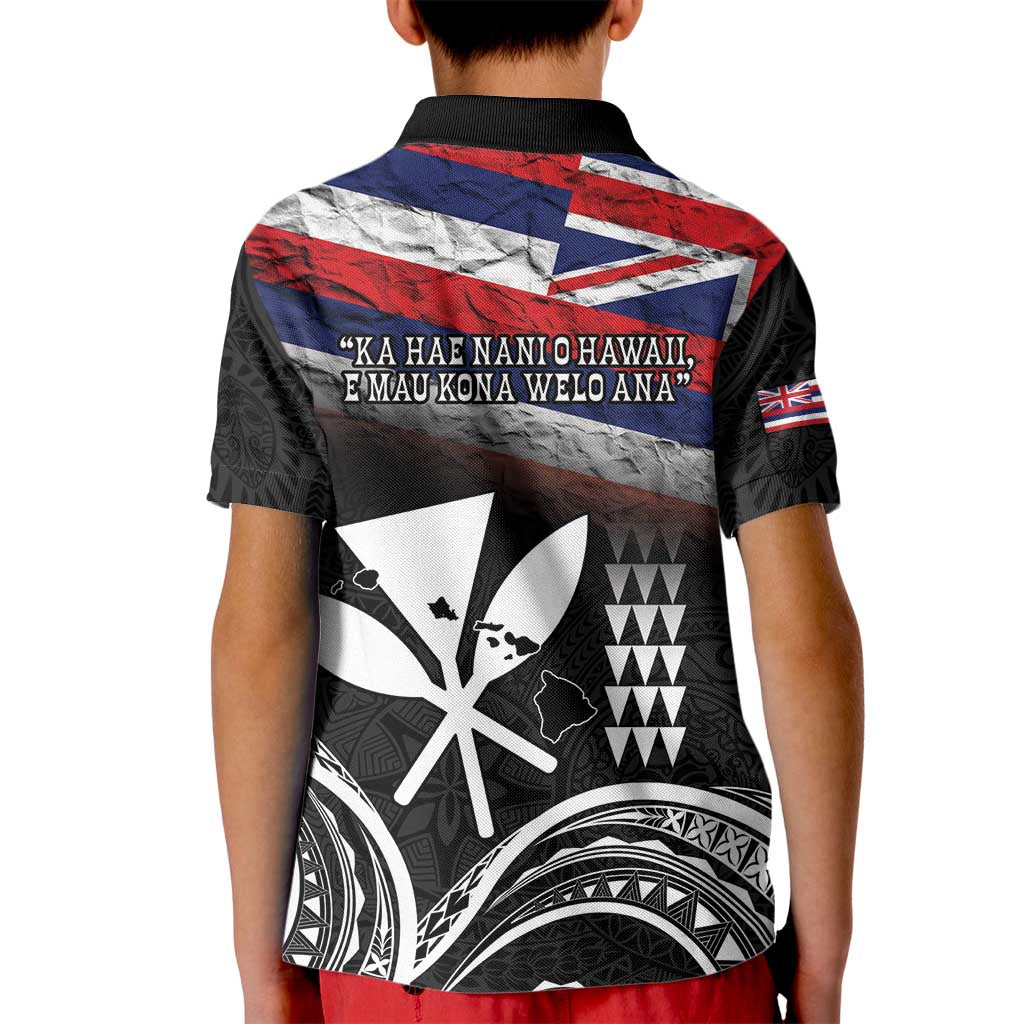 Hawaii Independence Day Kid Polo Shirt La Kuokoa - Happy 28th November LT14 - Polynesian Pride