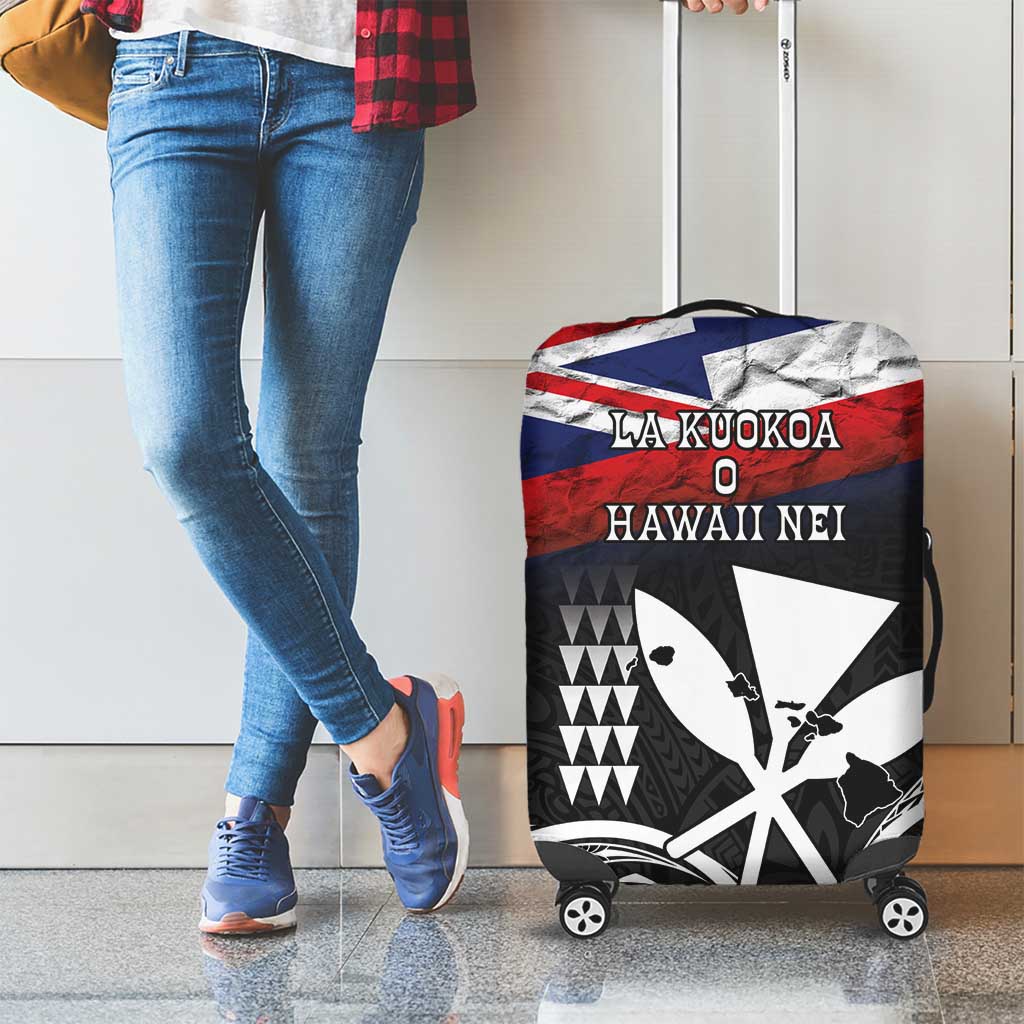 Hawaii Independence Day Luggage Cover La Kuokoa - Happy 28th November LT14 - Polynesian Pride