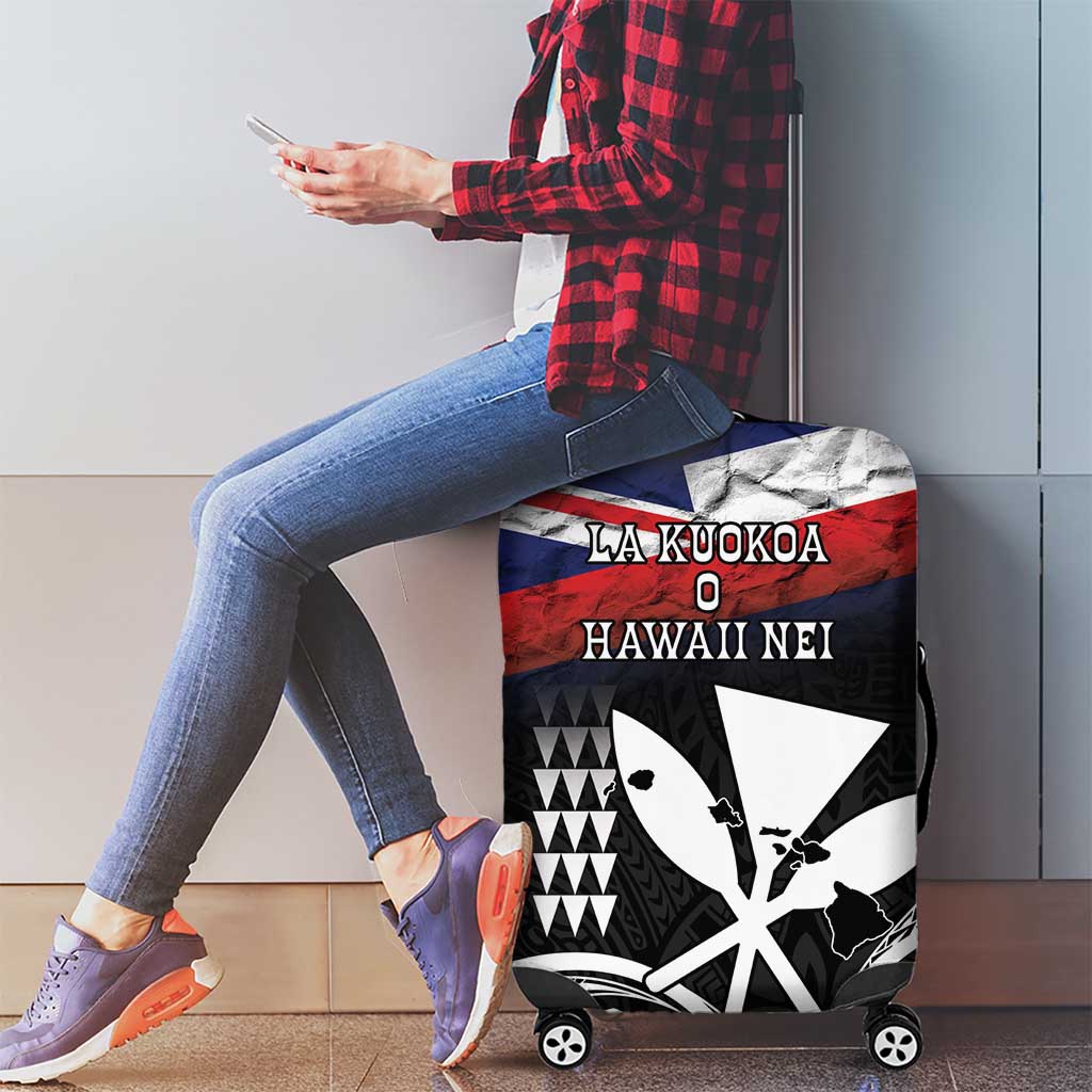 Hawaii Independence Day Luggage Cover La Kuokoa - Happy 28th November LT14 - Polynesian Pride
