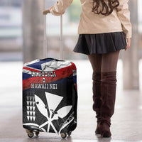 Hawaii Independence Day Luggage Cover La Kuokoa - Happy 28th November LT14 - Polynesian Pride