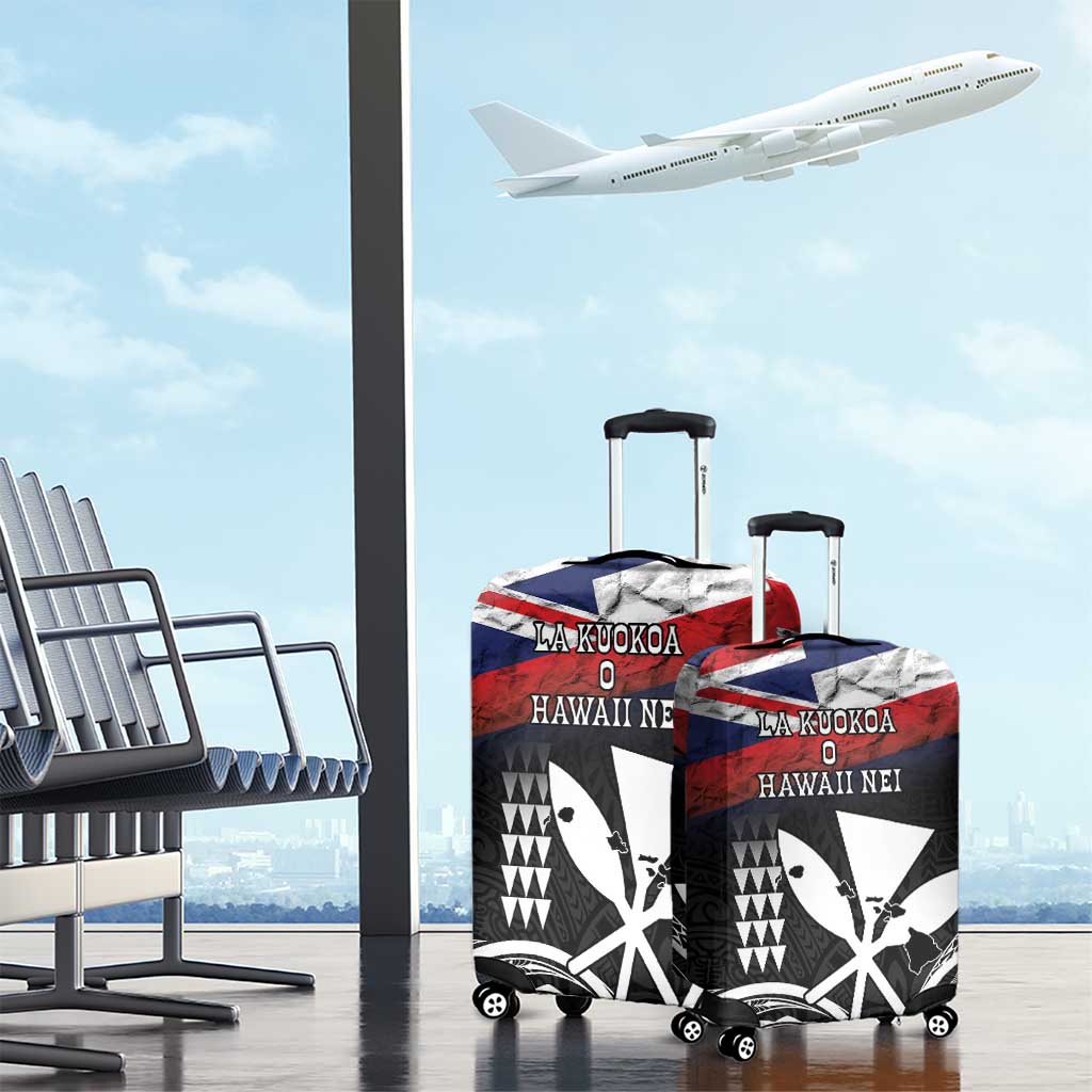 Hawaii Independence Day Luggage Cover La Kuokoa - Happy 28th November LT14 - Polynesian Pride