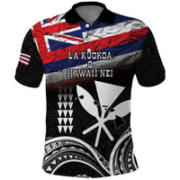 Hawaii Independence Day Polo Shirt La Kuokoa - Happy 28th November LT14 Black - Polynesian Pride