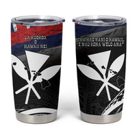 Hawaii Independence Day Tumbler Cup La Kuokoa - Happy 28th November LT14 Black - Polynesian Pride