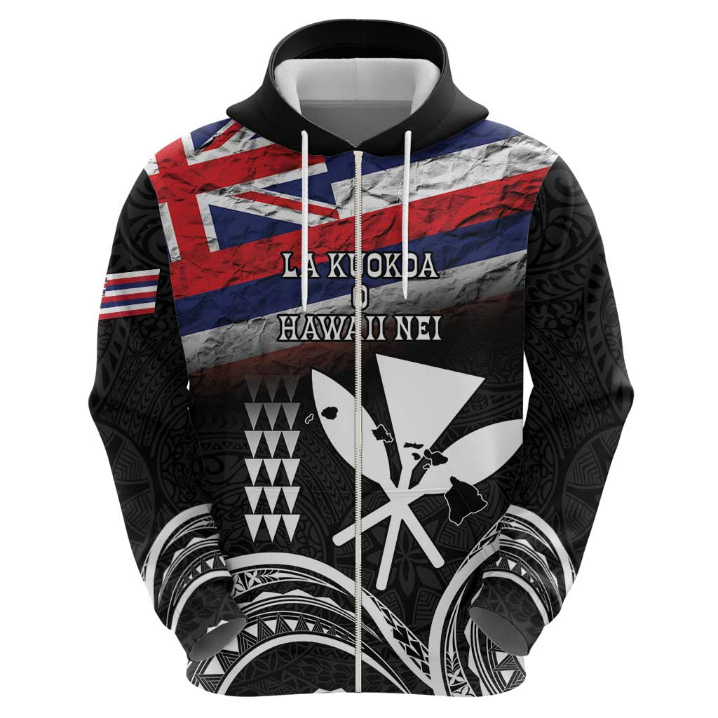 Hawaii Independence Day Zip Hoodie La Kuokoa - Happy 28th November LT14 - Polynesian Pride