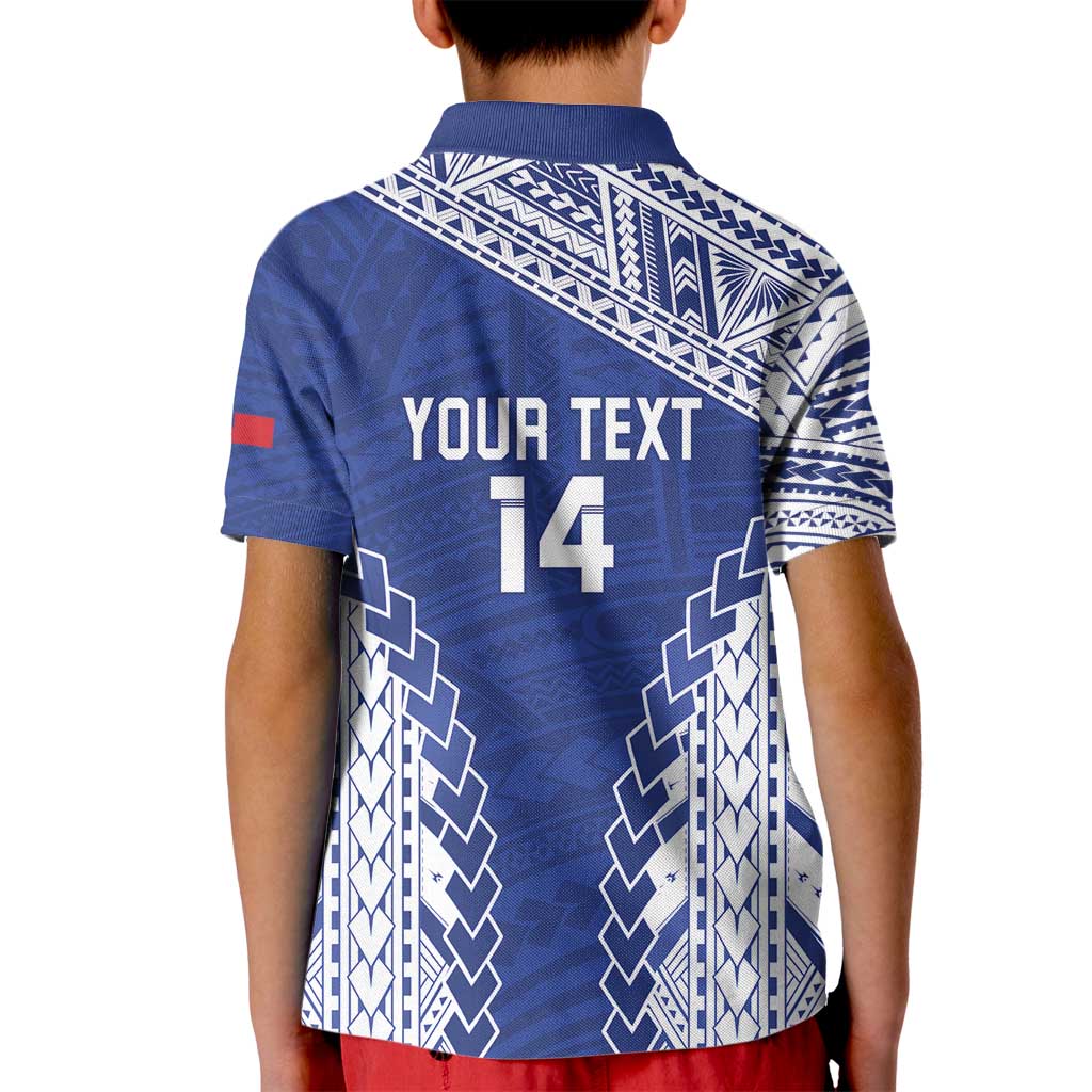 Toa Samoa Rugby Custom Kid Polo Shirt Go Champions Pacific Samoan Pattern LT14 - Polynesian Pride