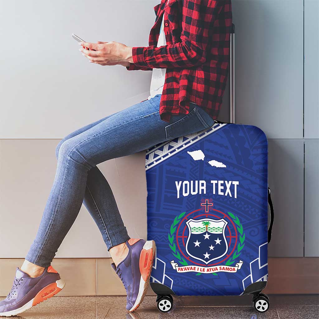 Toa Samoa Rugby Custom Luggage Cover Go Champions Pacific Samoan Pattern LT14 - Polynesian Pride