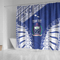 Toa Samoa Rugby Custom Shower Curtain Go Champions Pacific Samoan Pattern LT14 - Polynesian Pride