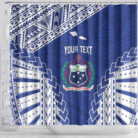 Toa Samoa Rugby Custom Shower Curtain Go Champions Pacific Samoan Pattern LT14 - Polynesian Pride