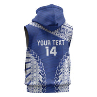 Toa Samoa Rugby Custom Sleeveless Hoodie Go Champions Pacific Samoan Pattern LT14 - Polynesian Pride