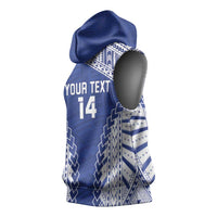 Toa Samoa Rugby Custom Sleeveless Hoodie Go Champions Pacific Samoan Pattern LT14 - Polynesian Pride