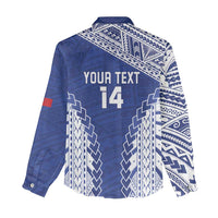 Toa Samoa Rugby Custom Women Casual Shirt Go Champions Pacific Samoan Pattern LT14 - Polynesian Pride