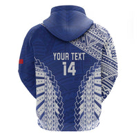 Toa Samoa Rugby Custom Zip Hoodie Go Champions Pacific Samoan Pattern LT14 - Polynesian Pride