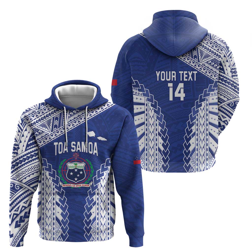 Toa Samoa Rugby Custom Zip Hoodie Go Champions Pacific Samoan Pattern LT14 - Polynesian Pride