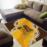 Personalized Mililani Hawaii High School Area Rug Puakenikeni Lei Hawaiian Pattern LT14 - Polynesian Pride
