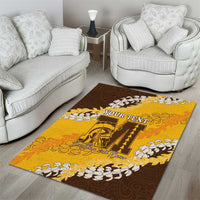 Personalized Mililani Hawaii High School Area Rug Puakenikeni Lei Hawaiian Pattern LT14 - Polynesian Pride