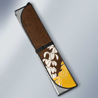 Personalized Mililani Hawaii High School Auto Sun Shade Puakenikeni Lei Hawaiian Pattern LT14 - Polynesian Pride