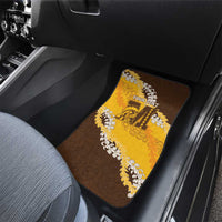 Personalized Mililani Hawaii High School Car Mats Puakenikeni Lei Hawaiian Pattern LT14 - Polynesian Pride