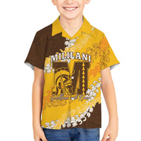 Personalized Mililani Hawaii High School Hawaiian Shirt Puakenikeni Lei Hawaiian Pattern LT14 - Polynesian Pride