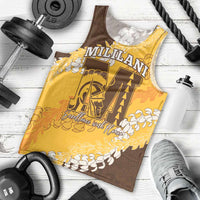 Personalized Mililani Hawaii High School Men Tank Top Puakenikeni Lei Hawaiian Pattern LT14 - Polynesian Pride
