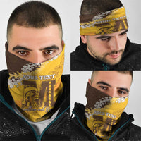 Personalized Mililani Hawaii High School Neck Gaiter Puakenikeni Lei Hawaiian Pattern LT14 - Polynesian Pride