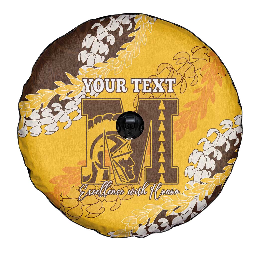 Personalized Mililani Hawaii High School Spare Tire Cover Puakenikeni Lei Hawaiian Pattern LT14 - Polynesian Pride