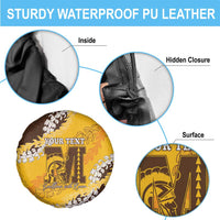 Personalized Mililani Hawaii High School Spare Tire Cover Puakenikeni Lei Hawaiian Pattern LT14 - Polynesian Pride