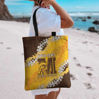 Personalized Mililani Hawaii High School Tote Bag Puakenikeni Lei Hawaiian Pattern LT14 - Polynesian Pride