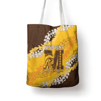 Personalized Mililani Hawaii High School Tote Bag Puakenikeni Lei Hawaiian Pattern LT14 - Polynesian Pride