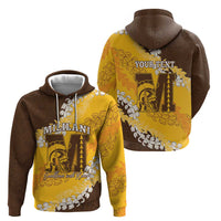 Personalized Mililani Hawaii High School Zip Hoodie Puakenikeni Lei Hawaiian Pattern LT14 - Polynesian Pride