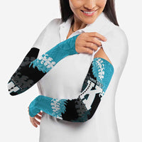 Personalized Kapolei Hawaii High School Arm Sleeves Puakenikeni Lei Hawaiian Pattern LT14 - Polynesian Pride