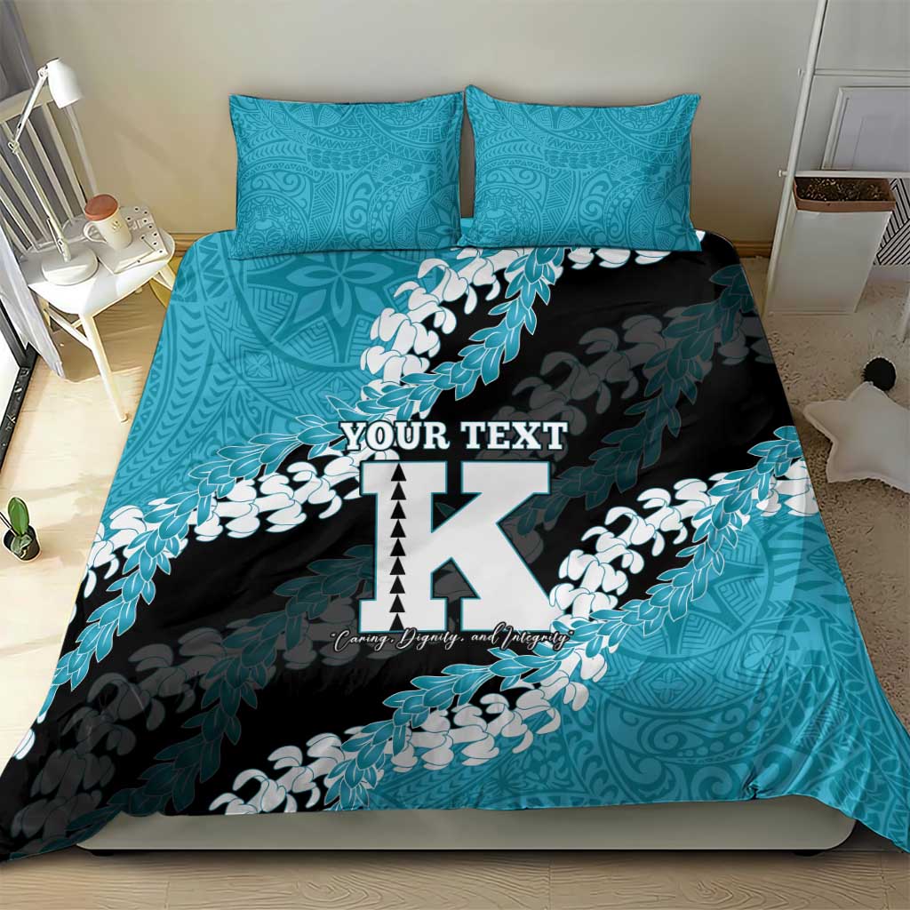 Personalized Kapolei Hawaii High School Bedding Set Puakenikeni Lei Hawaiian Pattern LT14 - Polynesian Pride