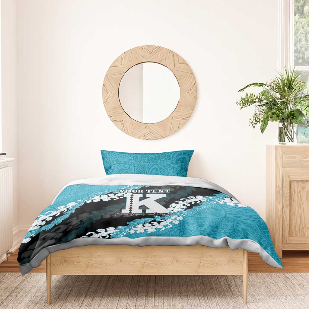 Personalized Kapolei Hawaii High School Bedding Set Puakenikeni Lei Hawaiian Pattern LT14 - Polynesian Pride
