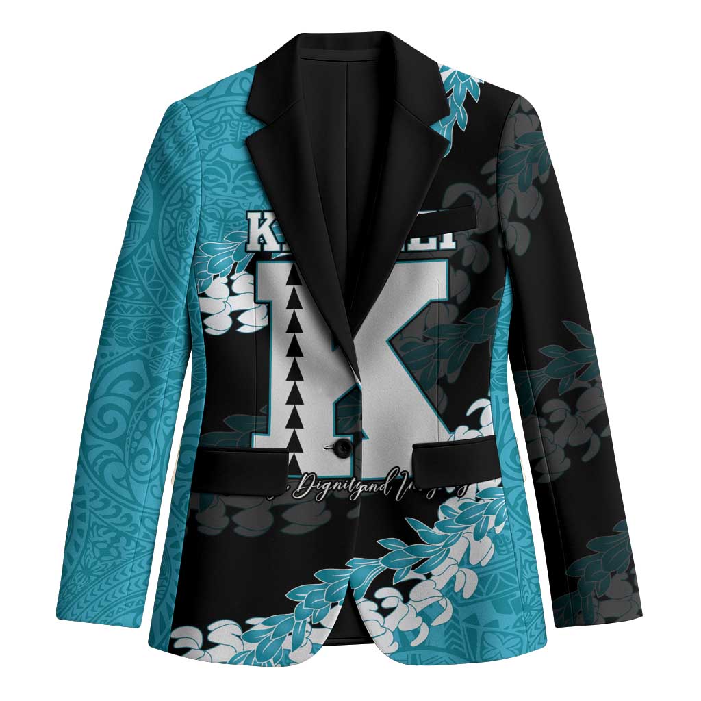 Personalized Kapolei Hawaii High School Blazer Puakenikeni Lei Hawaiian Pattern LT14 Unisex Teal - Polynesian Pride