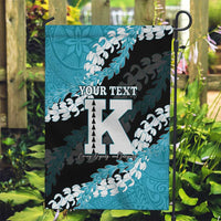 Personalized Kapolei Hawaii High School Garden Flag Puakenikeni Lei Hawaiian Pattern LT14 Garden Flag Teal - Polynesian Pride