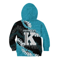 Personalized Kapolei Hawaii High School Kid Hoodie Puakenikeni Lei Hawaiian Pattern LT14 - Polynesian Pride