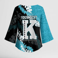 Personalized Kapolei Hawaii High School Kimono Sleeve Blouse Puakenikeni Lei Hawaiian Pattern LT14 - Polynesian Pride