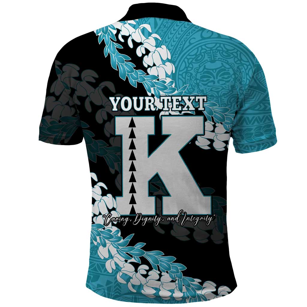Personalized Kapolei Hawaii High School Polo Shirt Puakenikeni Lei Hawaiian Pattern LT14 - Polynesian Pride