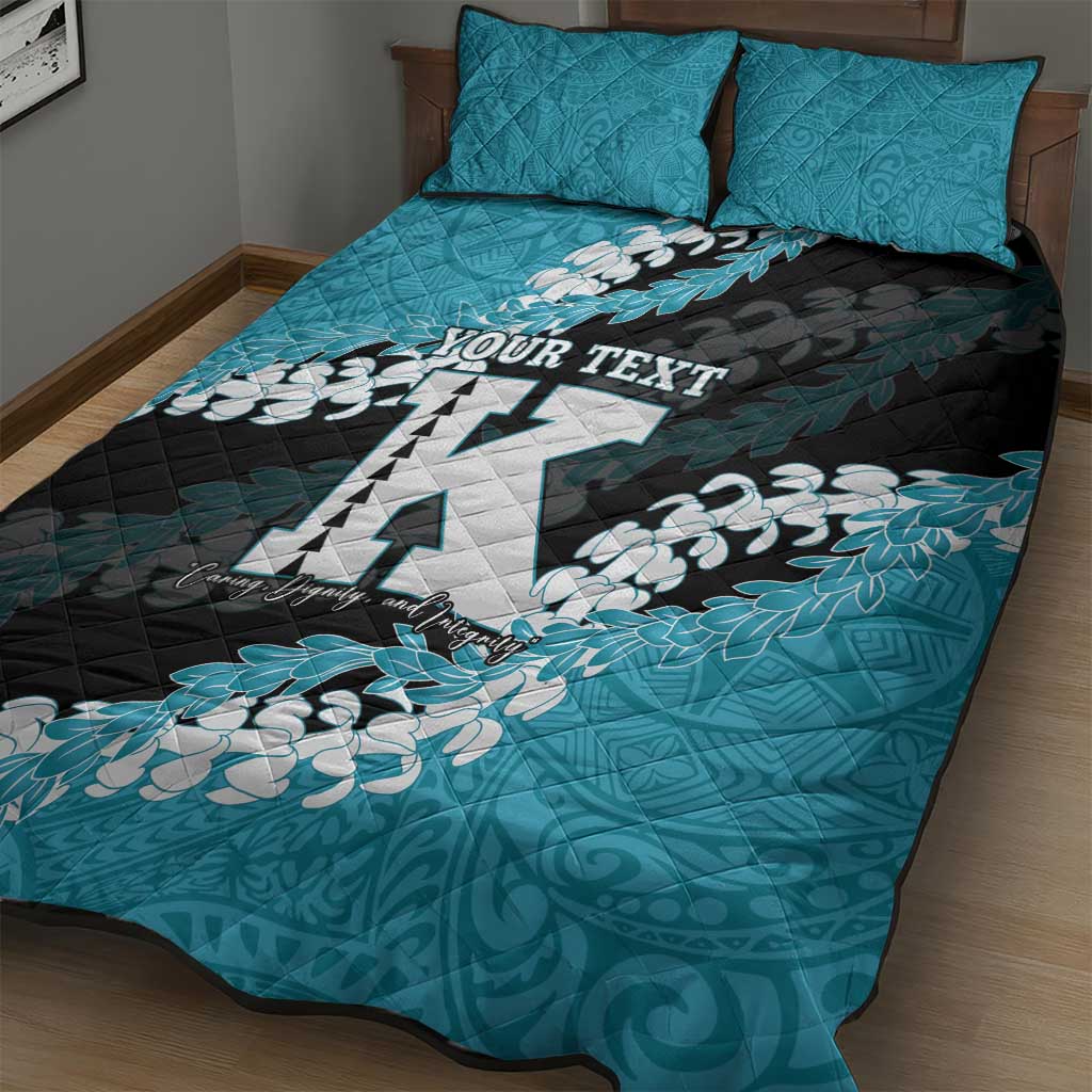 Personalized Kapolei Hawaii High School Quilt Bed Set Puakenikeni Lei Hawaiian Pattern LT14 - Polynesian Pride