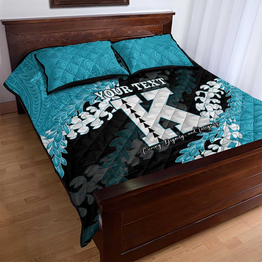 Personalized Kapolei Hawaii High School Quilt Bed Set Puakenikeni Lei Hawaiian Pattern LT14 - Polynesian Pride