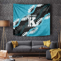 Personalized Kapolei Hawaii High School Tapestry Puakenikeni Lei Hawaiian Pattern LT14 Teal - Polynesian Pride