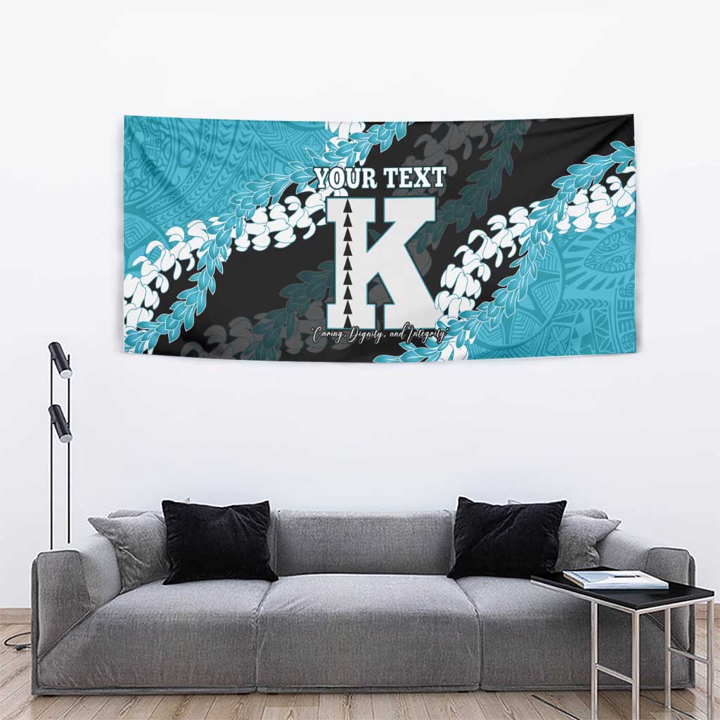 Personalized Kapolei Hawaii High School Tapestry Puakenikeni Lei Hawaiian Pattern LT14 - Polynesian Pride