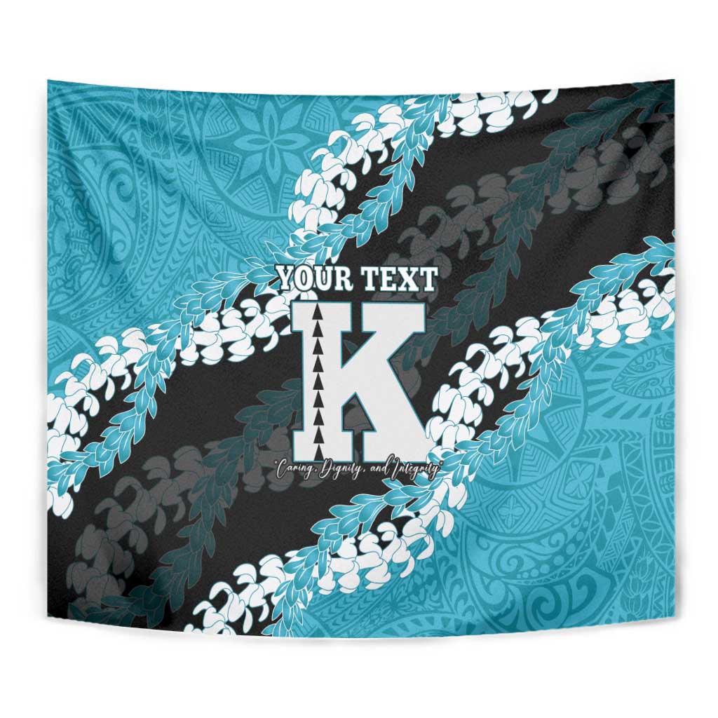 Personalized Kapolei Hawaii High School Tapestry Puakenikeni Lei Hawaiian Pattern LT14 - Polynesian Pride